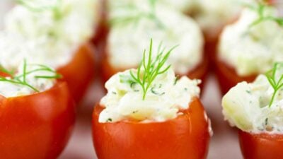 Stuffed Cherry Tomatoes – A Simple Summertime Snack