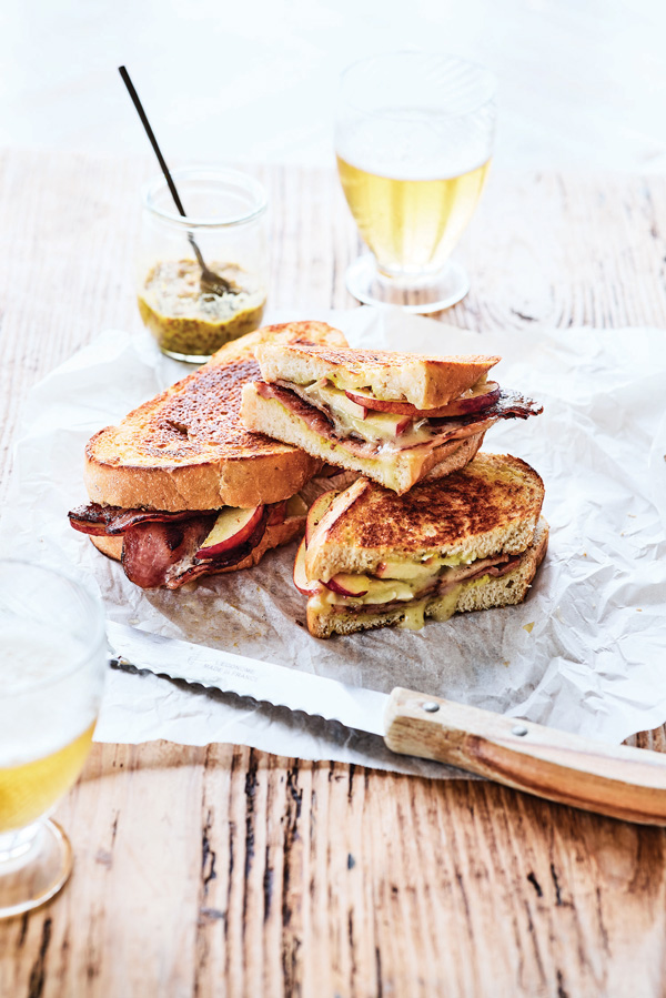 Apple, Bacon, and Brie Grilled Cheese Sandwiches