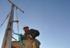 Lineworker on Pole