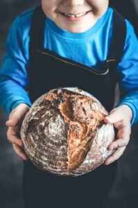 boy with sourdough