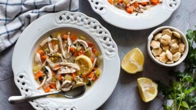Lemon Ginger Chicken Soup